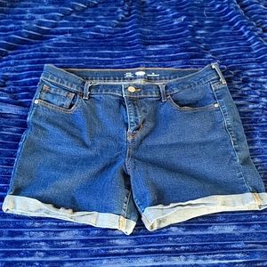 Old Navy Fitted Denim Shorts Size 14